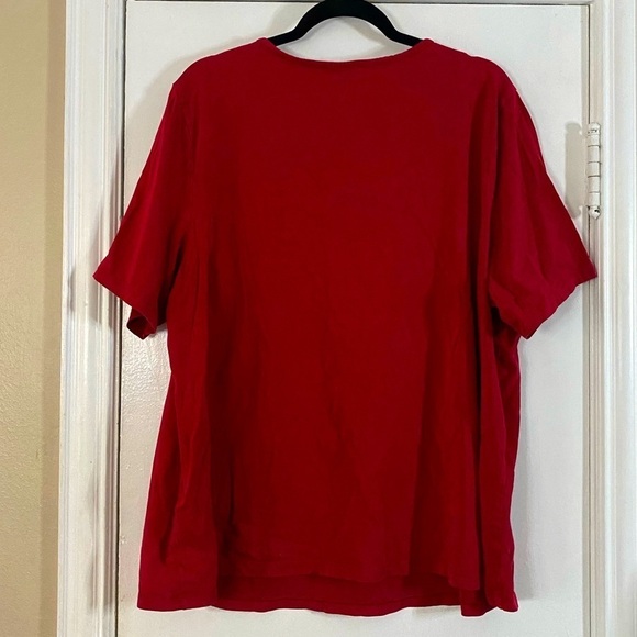 Catherines Suprema Collection Red Top Women's Size 1X (18-20W) Sheer Panels - Picture 5 of 5